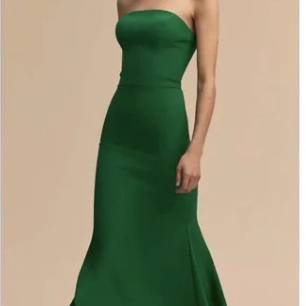 PROM SEASON - Green BHLDN Tess Strapless Dress